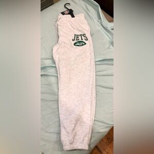 NFL NY Jets Sweat Pants. Gray size Large